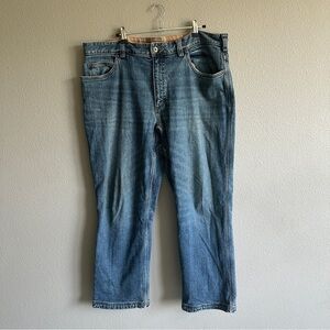 Duluth Trading Co. Blue Flex Ballroom Jeans Lined 38x30